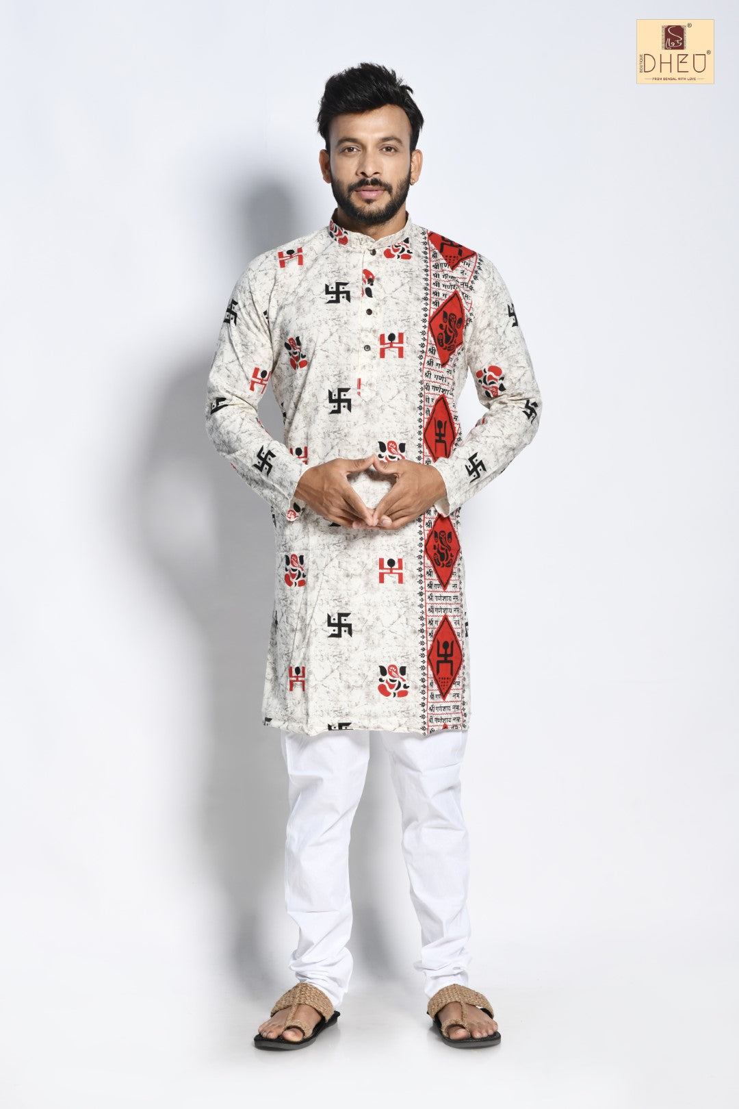 Swastik- Dheu Cotton Kurta