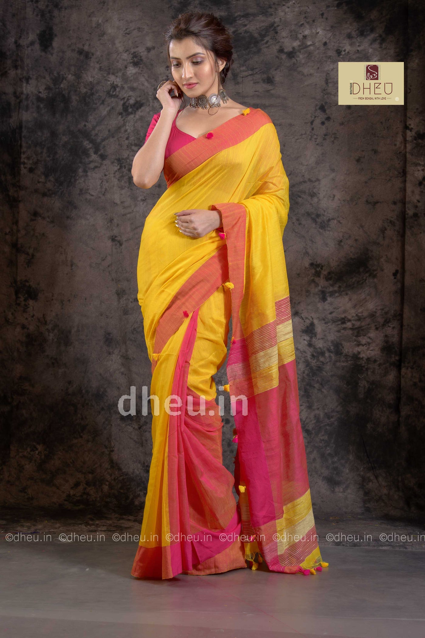 Bengal Handloom  Saree - Boutique Dheu