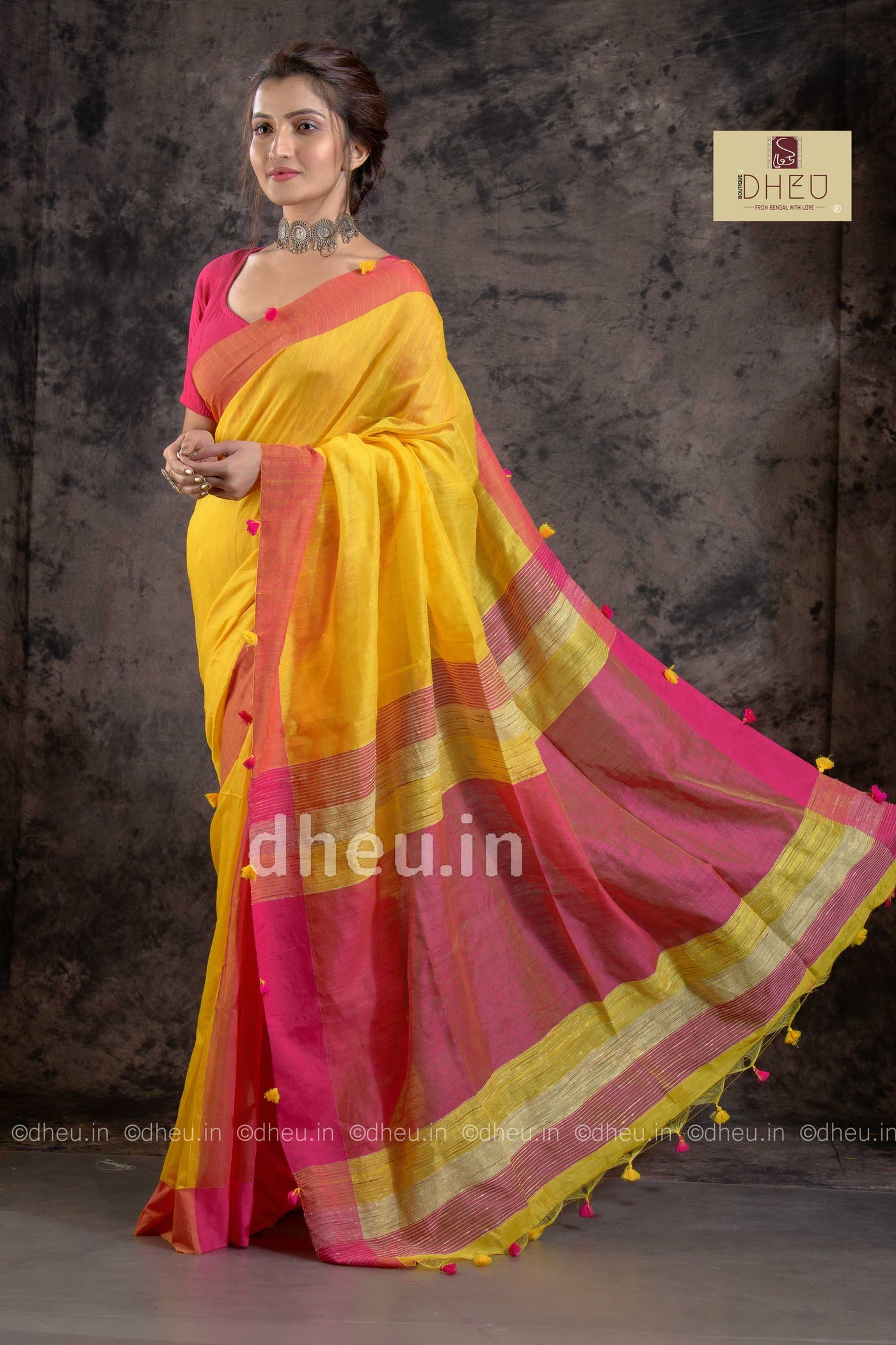 Bengal Handloom  Saree - Boutique Dheu