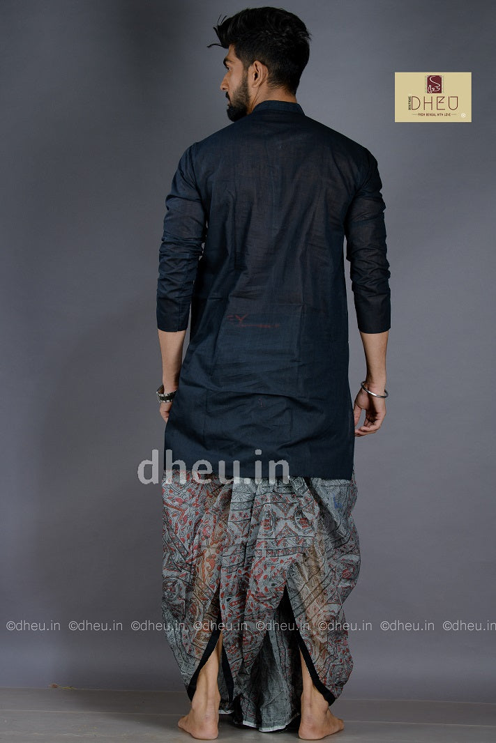 Durga -Designer  Dhoti Kurta Full Set - Boutique Dheu