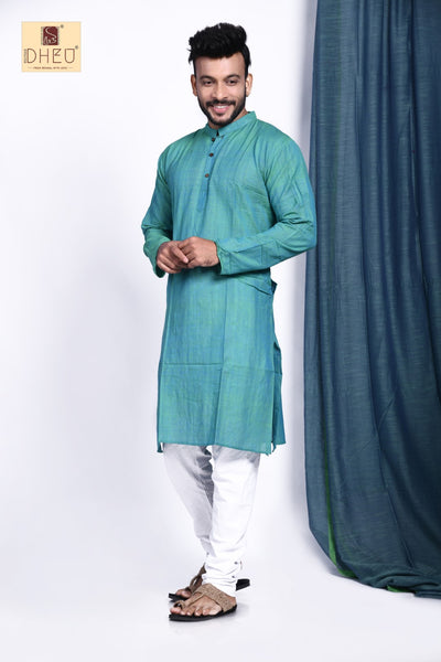 Vibrant blue designer kurta at low cost in dheu.in